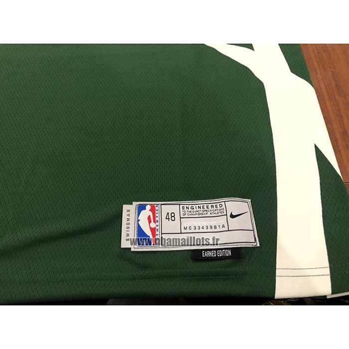 Maillot Milwaukee Bucks Giannis Antetokounmpo No 34 Earned 2020-21 Vert